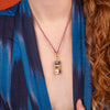 Wholesale Jewelry Geometric Style Copper Goldplated Love Pendant Necklace