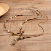 Wholesale Jewelry Geometric Style Irregular Turquoise Coin Necklace Iron Chain Acrylic Alloy Electroplated
