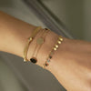 Wholesale Jewelry Geometric Tassel Round Bead Multilayer Chain Sequin Alloy Bracelet Set Electroplated For Women