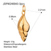Wholesale Jewelry Geometric Titanium Steel And Stainless Steel Starfish Shell Pendant Electroplated With Color Preservation
