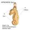 Wholesale Jewelry Geometric Titanium Steel And Stainless Steel Starfish Shell Pendant Electroplated With Color Preservation