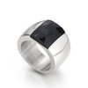 Wholesale Jewelry Geometric Titanium Steel Electroplated Multicolor Personality Ladies Wide Ring