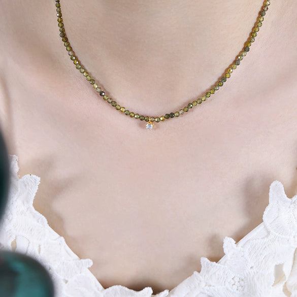 Wholesale Jewelry Geometric 316L Stainless Steel Gold Plated Inlay Design Necklace Unisex