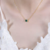 Wholesale Jewelry Geometric 316L Stainless Steel Gold Plated Inlay Design Necklace Unisex