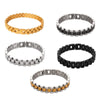 Wholesale Jewelry Geometric 316L Stainless Steel Goldplated Bracelet
