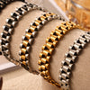 Wholesale Jewelry Geometric 316L Stainless Steel Goldplated Bracelet