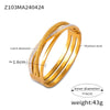 Wholesale Jewelry Geometric 316L Stainless Steel Goldplated British Retro Bracelet