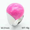 Wholesale Jewelry Geometric Titanium Steel Ring And Bracelet With Enamel Drop Glaze And Electroplating