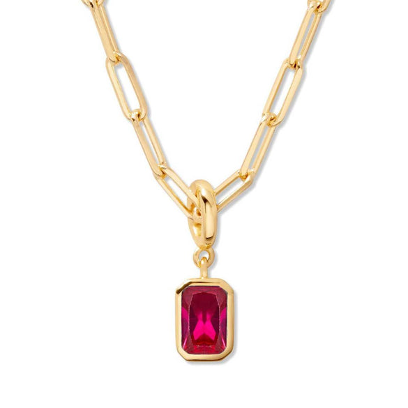 Wholesale Jewelry Geometric Titanium Steel Water Drop Pendant Necklace 18K Gold Plated Snake Bone Chain