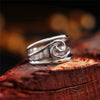 Wholesale Jewelry Geometric Wave Copper Electroplated Women's Ring