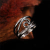 Wholesale Jewelry Geometric Wave Copper Electroplated Women's Ring