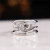 Wholesale Jewelry Geometric Wave Copper Electroplated Women's Ring