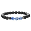 Wholesale Jewelry Geometric Wooden Beads Turquoise Coconut Shell Handmade Unisex Bracelet