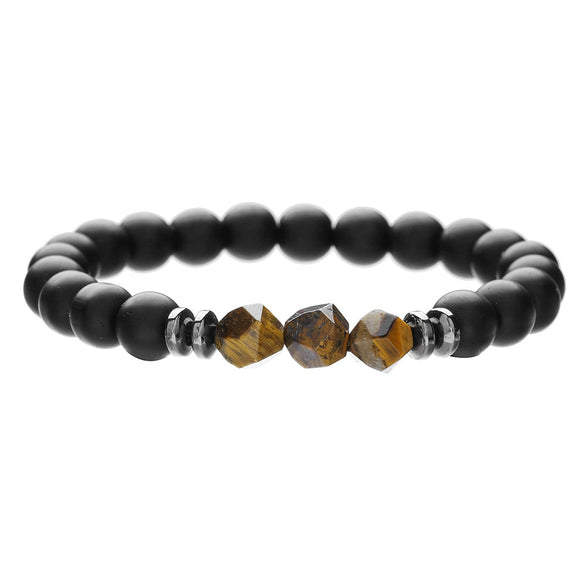 Wholesale Jewelry Geometric Wooden Beads Turquoise Coconut Shell Handmade Unisex Bracelet
