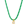 Wholesale Jewelry Geometric Zircon Copper Electroplated Braided Rope Necklace For Women