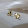 Wholesale Jewelry Geometric Zircon Inlaid S925 Silver Mushroom Earrings Electroplated For Women