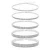 Wholesale Jewelry Glam Geometric Alloy Rhinestones Choker