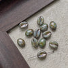 Wholesale Jewelry Glass Glazed Beads Lines Pattern Pearlescent Treatment Bracelet Necklace Mobile Phone Chain Accessories Material