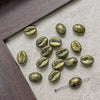 Wholesale Jewelry Glass Glazed Beads Lines Pattern Pearlescent Treatment Bracelet Necklace Mobile Phone Chain Accessories Material