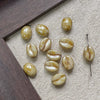 Wholesale Jewelry Glass Glazed Beads Lines Pattern Pearlescent Treatment Bracelet Necklace Mobile Phone Chain Accessories Material