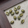 Wholesale Jewelry Glass Glazed Beads Lines Pattern Pearlescent Treatment Bracelet Necklace Mobile Phone Chain Accessories Material