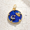 Wholesale Jewelry Goldplated Copper Star Dripping Oil Eye Pendant