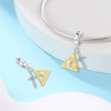 Wholesale Jewelry Guardian Lucky Angel Cross 925 Sterling Silver Dripping Oil Pendant Accessories