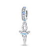 Wholesale Jewelry Guardian Lucky Angel Cross 925 Sterling Silver Dripping Oil Pendant Accessories