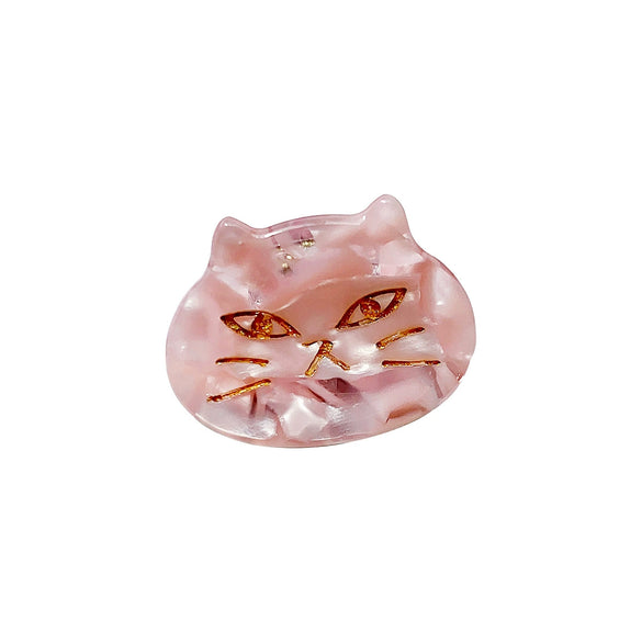 Wholesale Jewelry Handmade Acetic Acid Cat Heart Hairpin For Girls