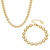 Wholesale Jewelry Handmade Chain Necklace Bracelet Titanium Steel 18K Gold Plated