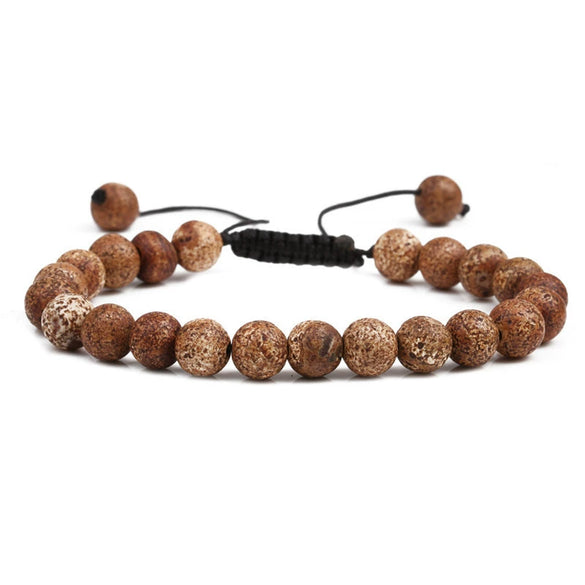 Wholesale Jewelry Handmade Geometric Agate Beaded Woven Bracelet