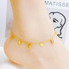 Wholesale Jewelry Hawaiian Vacation Beach Butterfly Shell Stainless Steel Acrylic Pearl Zircon 18K Gold Plated Handmade Plating Anklet