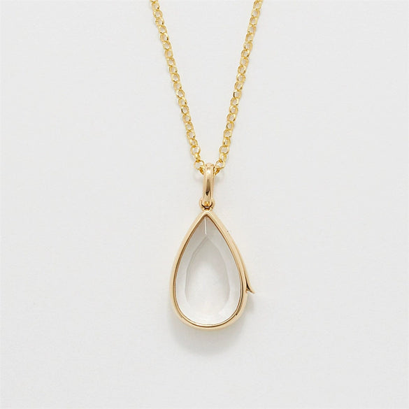 Wholesale Jewelry Heart And Drop Shape Copper Electroplating Pendant Necklace For Women