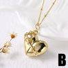 Wholesale Jewelry Heart Pendant Copper Real Gold Plated Necklace