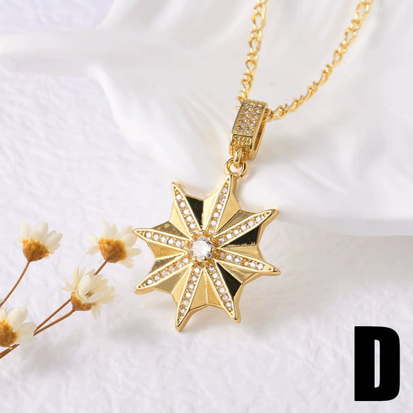 Wholesale Jewelry Heart Shape Copper Gold Plated Pendant O Chain Necklace For Women