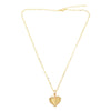 Wholesale Jewelry Heart Shape Copper Gold Plated Pendant O Chain Necklace For Women