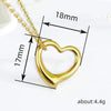 Wholesale Jewelry Heart Shape Mixed Gemstone Inlay Copper O Chain Electroplated Necklace For Women