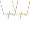 Wholesale Jewelry Heart Shape Titanium Steel Necklace Electroplating Polishing