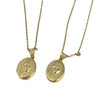 Wholesale Jewelry Heart Shape Zircon Copper And Titanium Steel Openable Photo Album Necklace Plated With Real Gold