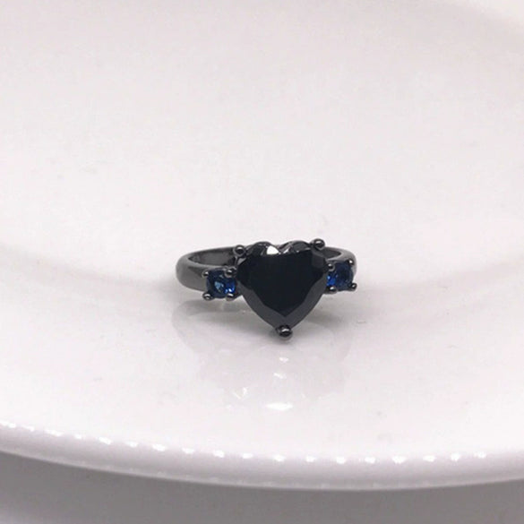 Wholesale Jewelry Heart Shaped Copper Ring Electroplating