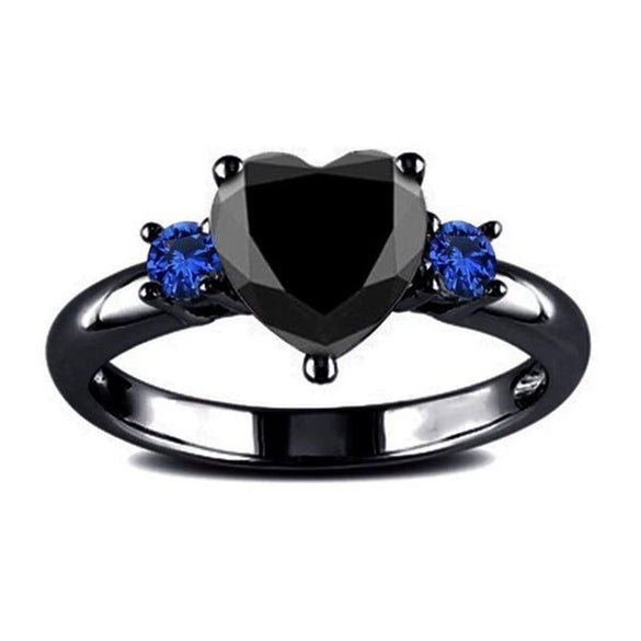Wholesale Jewelry Heart Shaped Copper Ring Electroplating