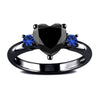 Wholesale Jewelry Heart Shaped Copper Ring Electroplating