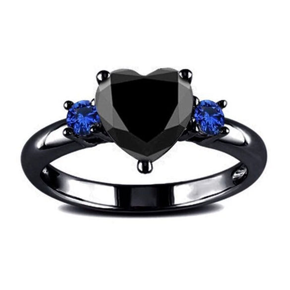Wholesale Jewelry Heart Shaped Copper Ring Electroplating