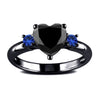 Wholesale Jewelry Heart Shaped Copper Ring Electroplating