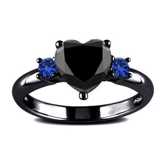 Wholesale Jewelry Heart Shaped Copper Ring Electroplating