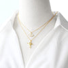 Wholesale Jewelry Heartshaped Copper Geometric Airplane Pendant Necklace With Electroplating