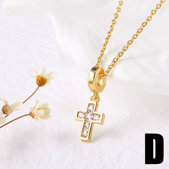 Wholesale Jewelry Heartshaped Copper Geometric Airplane Pendant Necklace With Electroplating