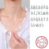 Wholesale Jewelry Heartshaped Letter Doublelayer Sterling Silver Necklace Women's Fashion Allmatch Collarbone Chain