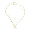 Wholesale Jewelry Heartshaped Pendant Copper Ochain Necklace Electroplating