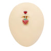 Wholesale Jewelry Heartshaped Strawberry Navel Fruit Cherry Navel Style Alloy